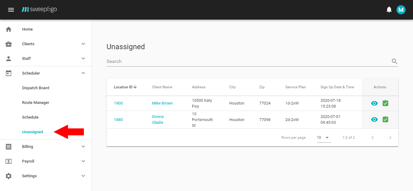 Unassigned-client-locations