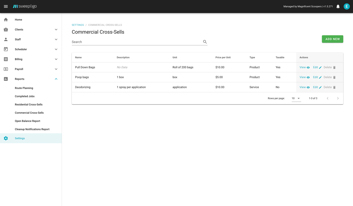 List-commercial-cross-sells-you-offer