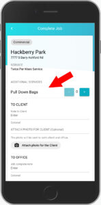 Record cross-sell usage through the fieldtech app